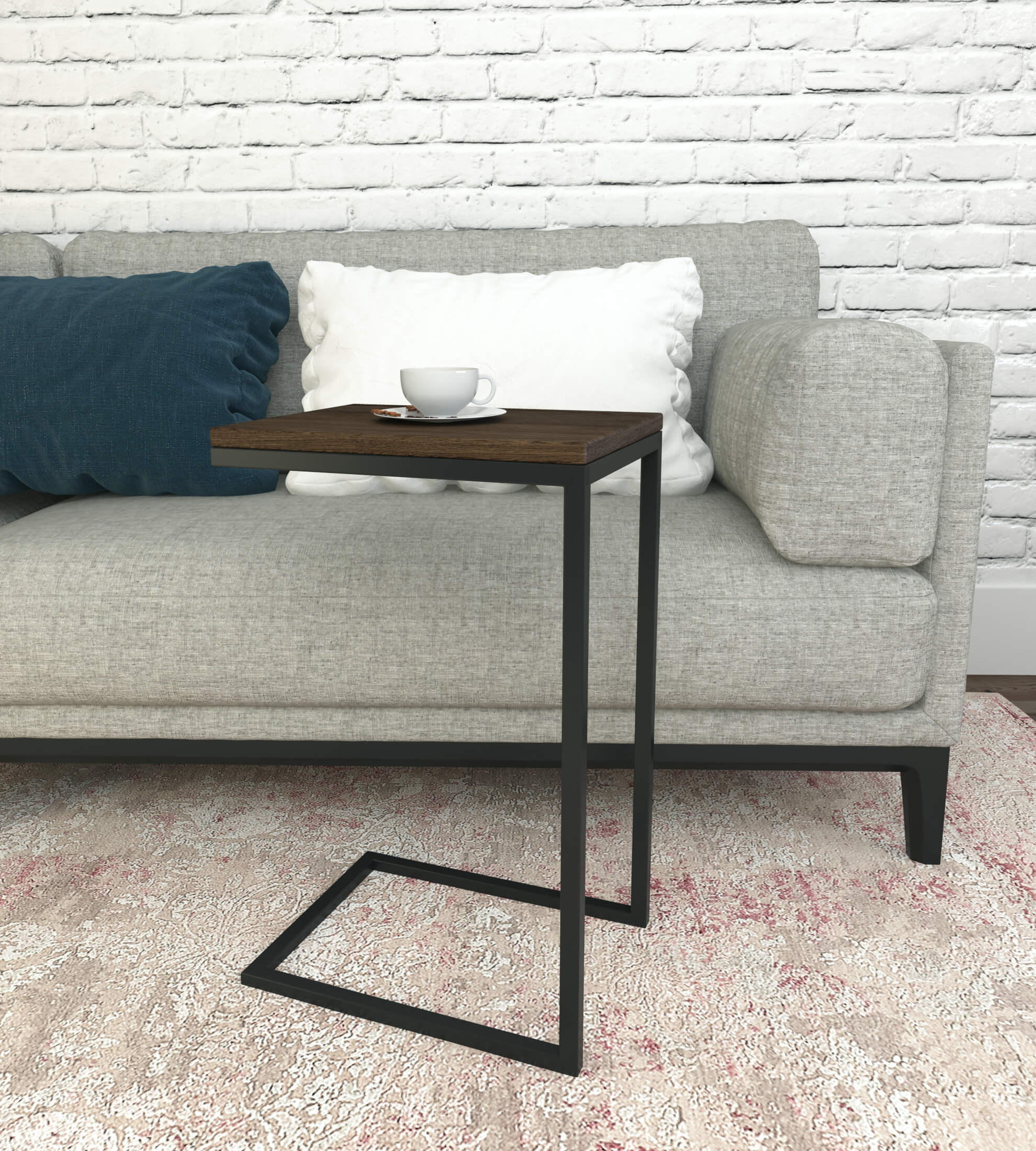 Industrialny stolik pod laptop Grafton